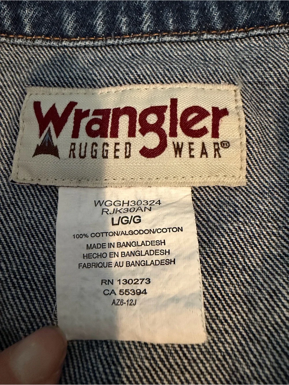 Wrangler Indigo Blue Denim Trucker Jacket - Picture 2 of 2